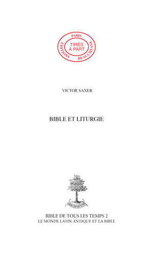 07. BIBLE ET LITURGIE