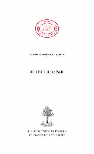 01. BIBLE ET JUDAISME