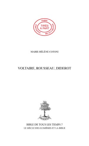 42. VOLTAIRE, ROUSSEAU, DIDEROT